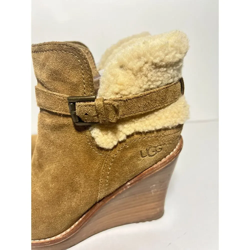Ugg EUC Chestnut Brown Suede Anais 4